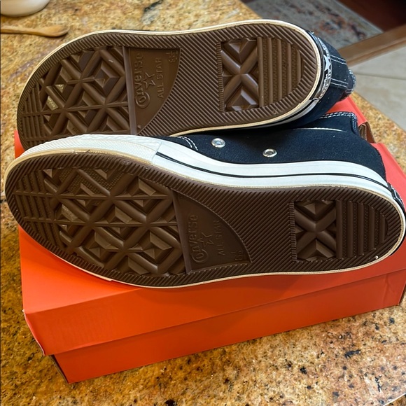 Converse Black High Top Chuck 70 Wedge Sneakers size 6.5 women’s’ - Picture 6 of 6